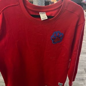 Pink Fresno State sweater